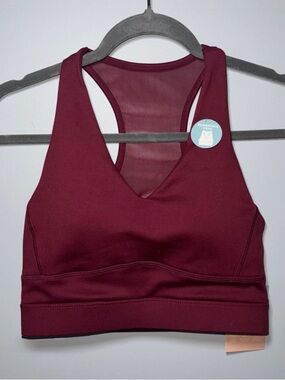 Tone It Up Forward Motion Bra - Black Cherry